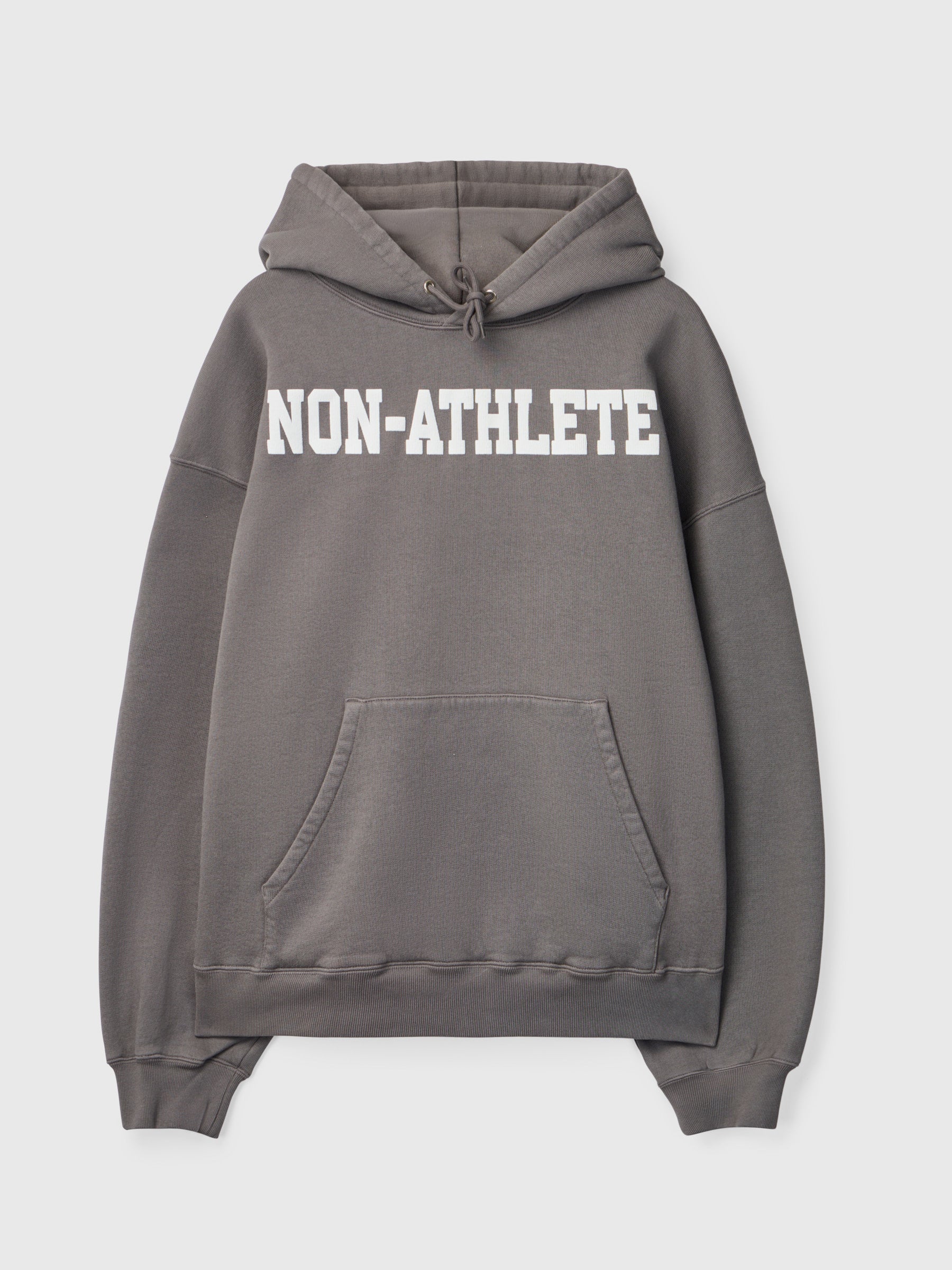 Non-Athlete 100% Cotton 500GSM Hoodie Gray