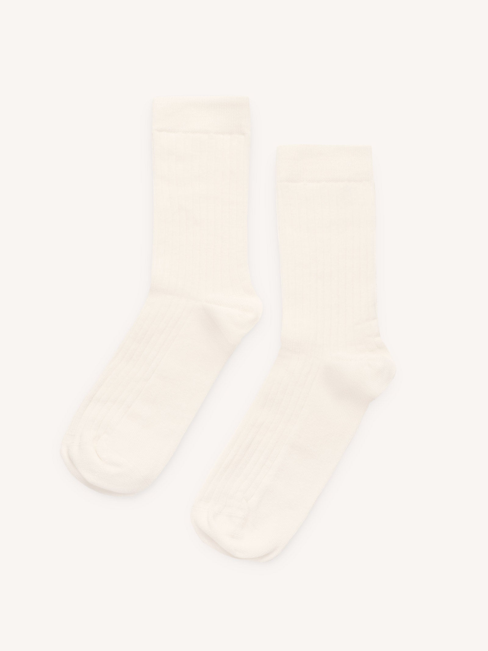Seacell/Cotton Rib Socks Beige
