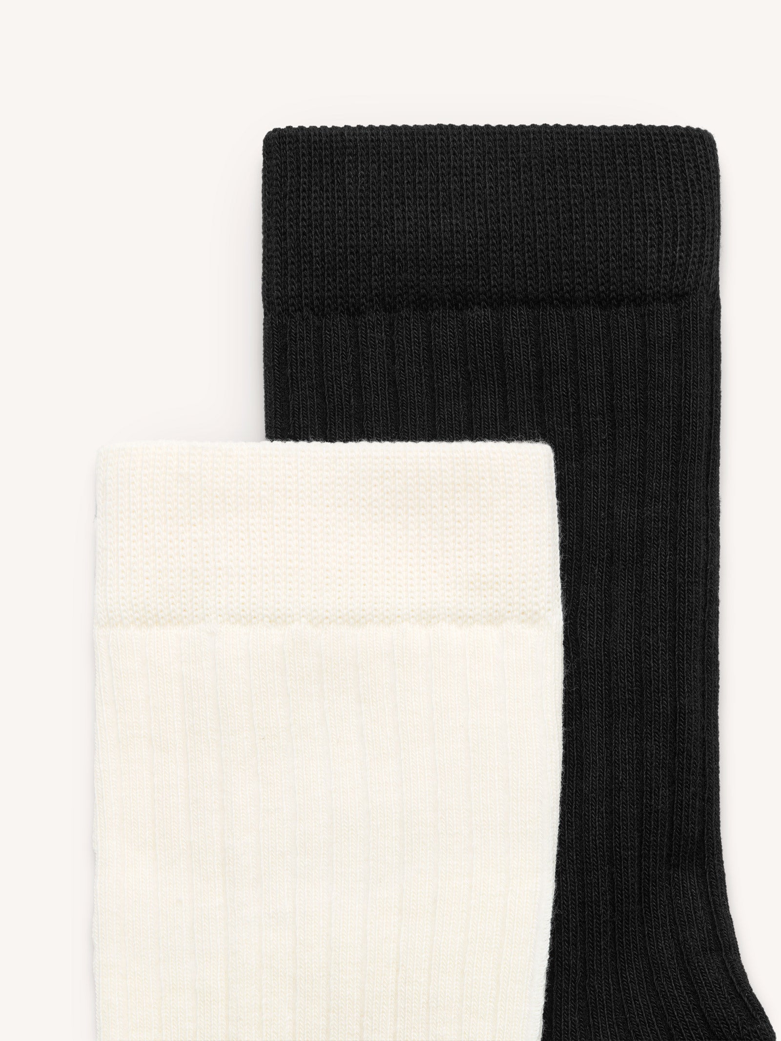 Seacell/Cotton Rib Socks Beige