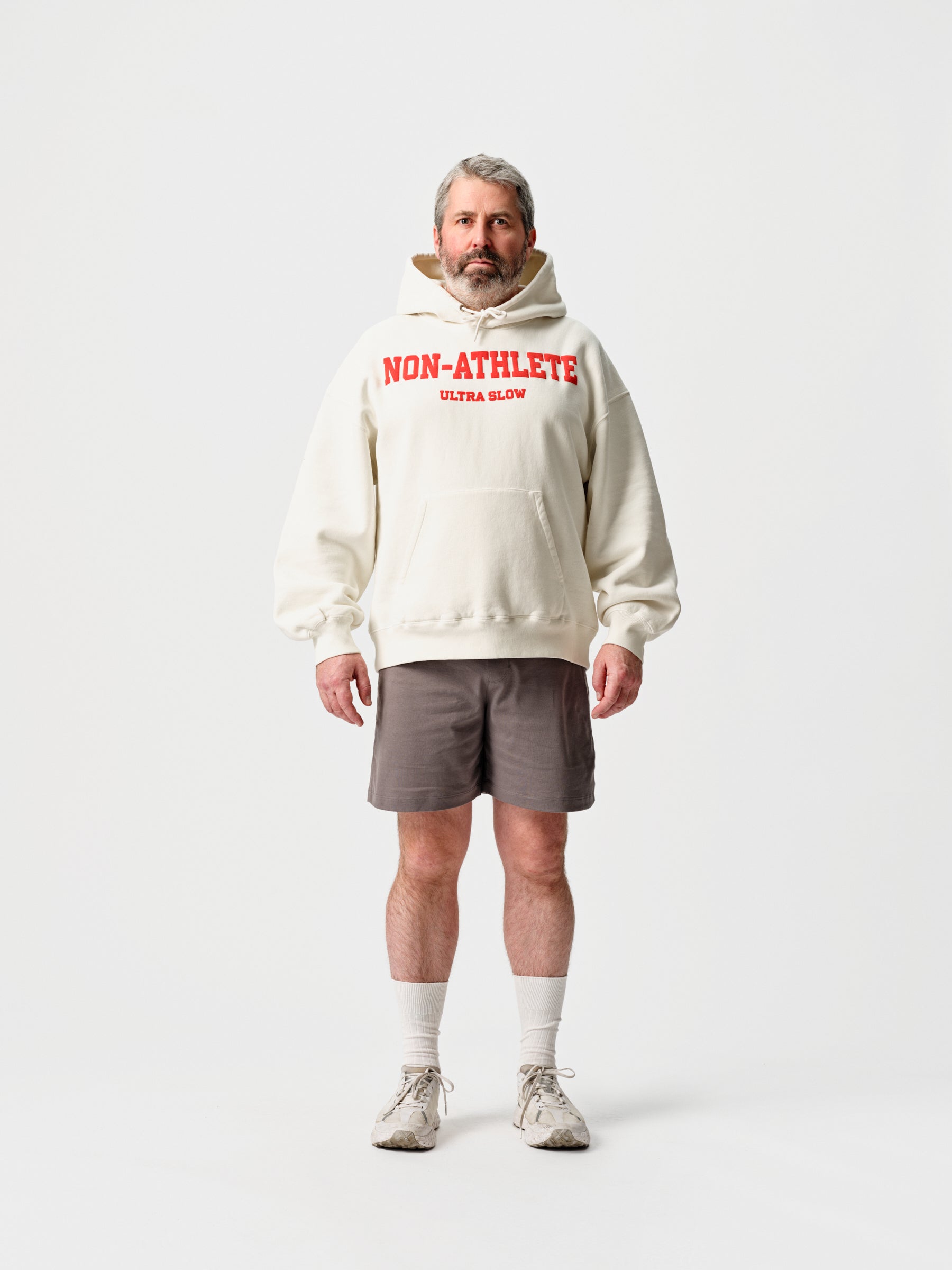 Non-Athlete 100% Cotton 500GSM Hoodie Ecru