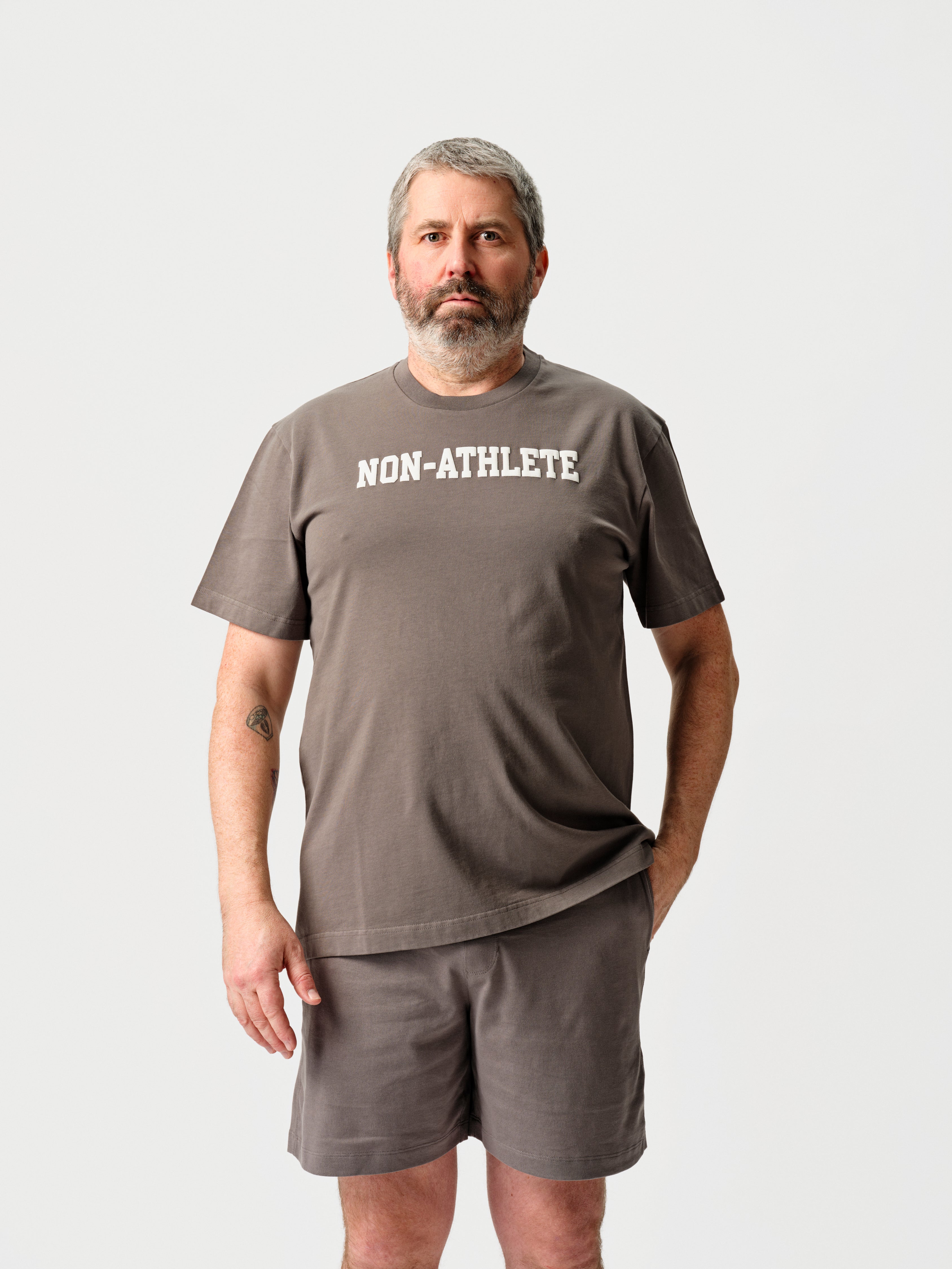 Non-Athlete 100% Cotton 270GSM T-Shirt Dark Gray