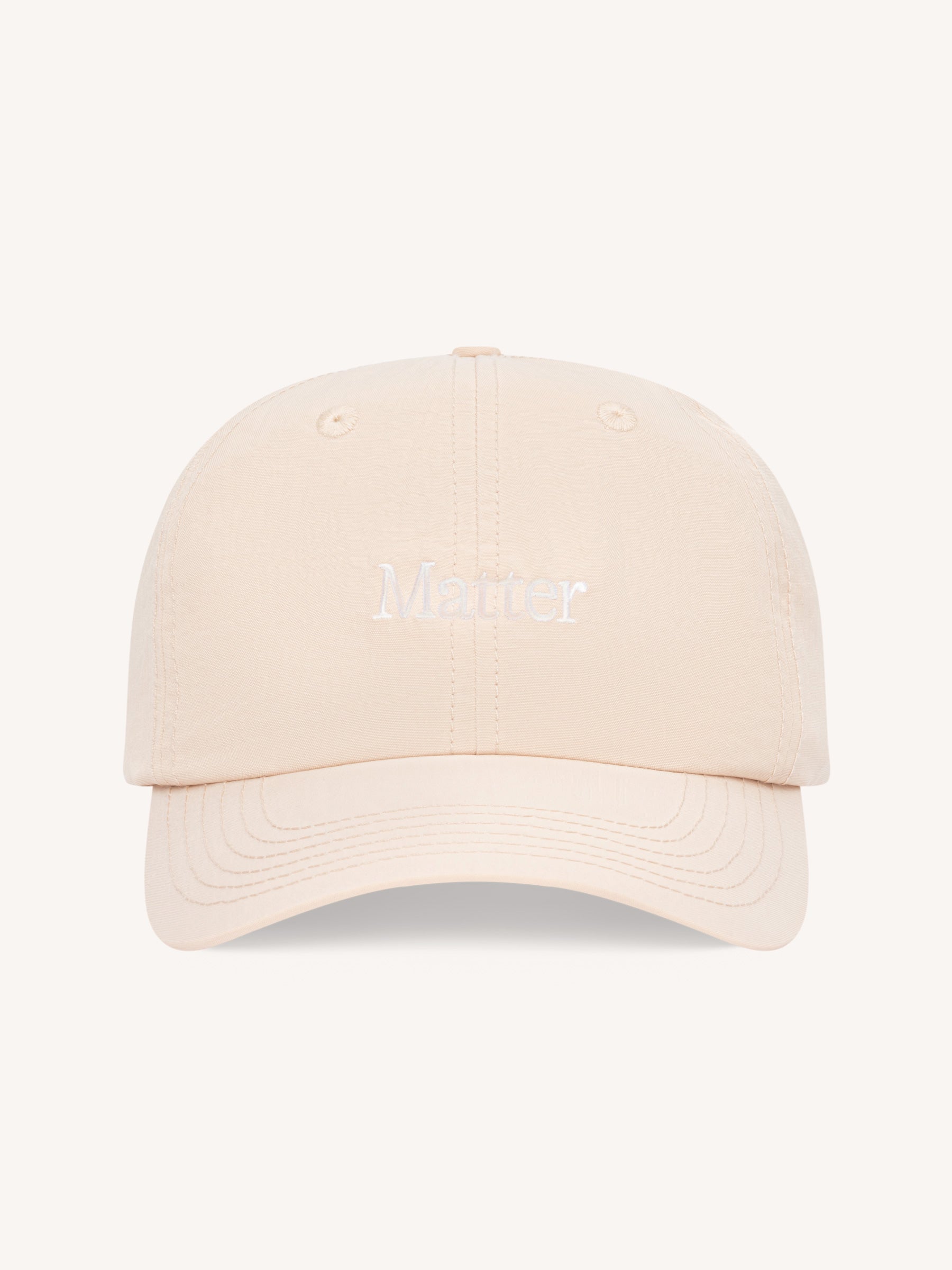 6-panel rPET Baseball Cap Ivory White