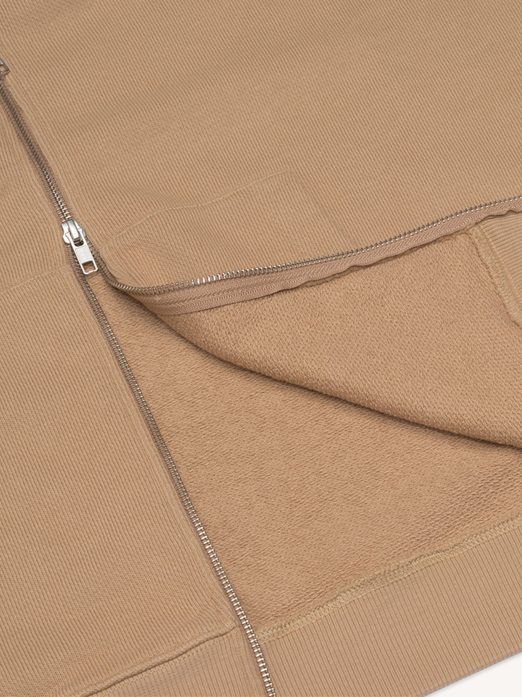 General-Purpose 2-Way Zip Hoodie Brown